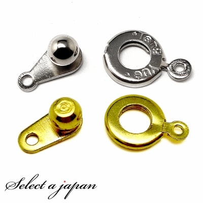 再値下げ！　ステンレス　金具　留め具　接続 10個』 ニューホック 10mm 7mm クラスプ シルバー ゴールド 留め金具
