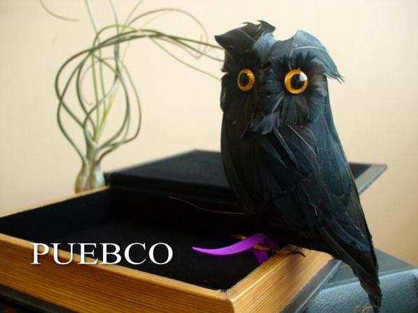 楽天市場 Puebco Owl ブラック 黒 プエブコ リアルなフクロウの置物雑貨通販 Rcp Selectstore