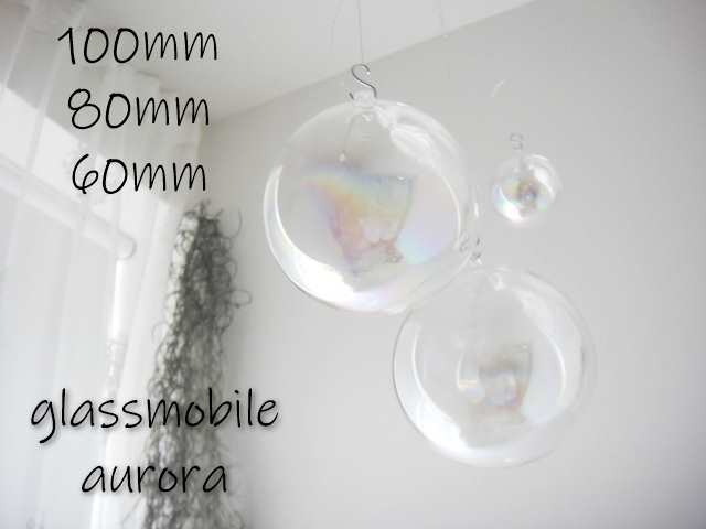 楽天市場】☆クリアバブルガラスボール モビール カラフル加工＠300