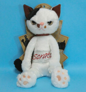 scratch cat plush