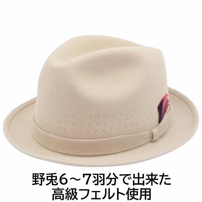 中折れハット メンズ 秋冬 ノックス 子供 キッズ ジュニア ベビー KNOX 小さいサイズ ベージュ 男女兼用 帽子 KT358【対応 送料無料】