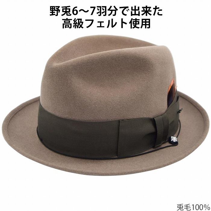 中折ハット メンズ 秋冬 ノックス レディース KNOX おしゃれ ライトブラウン うす茶 紳士 婦人 ギフト 帽子 KL355-3【対応 送料無料】