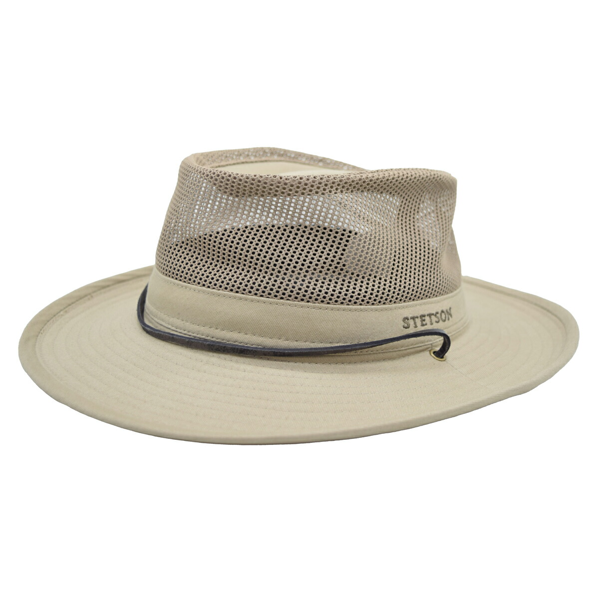 国産 日本製 ステットソン メンズ レディース ウエスタンハット メッシュハット MESH HAT STETSON ベージュ 紳士 婦人 男女兼用 帽子 春夏 ST273【対応 送料無料】|帽子&ウィッグ・セシボン