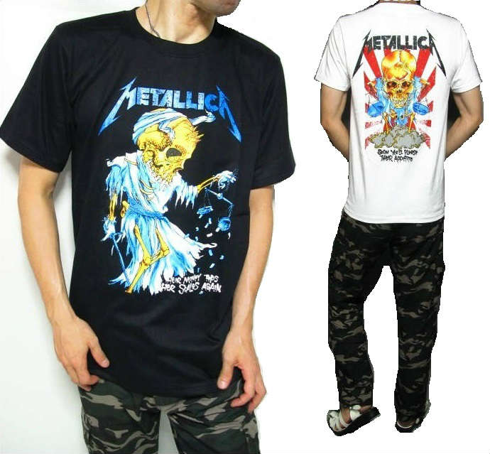楽天市場 Tシャツ メンズ 半袖 Metallica メタリカ ドレス スカル メンズファッション トップス Tシャツ カットソー あす楽 即日出荷 ラッピング無料 送料無料 返品ok 返金保証 返品送料無料 シンキロウ ジャケット