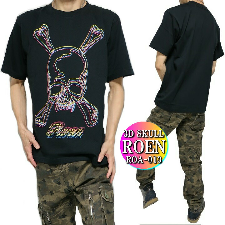 【激レア】ROEN ロエン インディアンスカルビッグプリントTシャツ 2点セット 楽天市場】Roen ロエン シャツ メンズ Tシャツ 半袖 芸能人