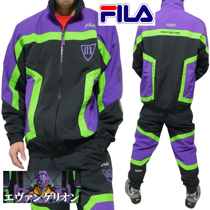 楽天市場】25FW FILA Evangelion Collection 25SPU8000BK0TRACK JACKET