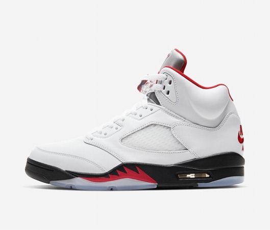 Air Jordan 5 白/赤 シューズ NIKE ナイキ JORDAN 5 RETRO (TD) FIRE RED エアジョーダン5