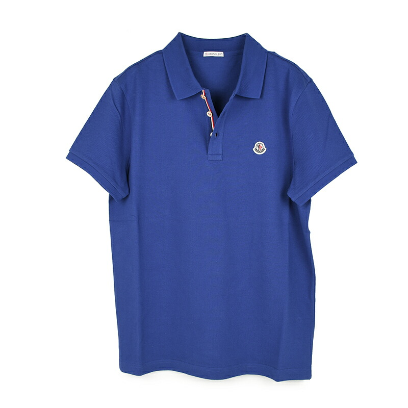 【MONCLER】モンクレール MAGLIA POLO ポロシャツ ブルー M MONCLER】モンクレール MAGLIA POLO ポロシャツ ブルー M 楽天