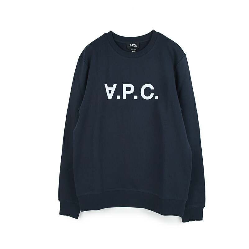 シルバーピーチ A.P.C ブランドロゴ スウェット トレーナー 8625