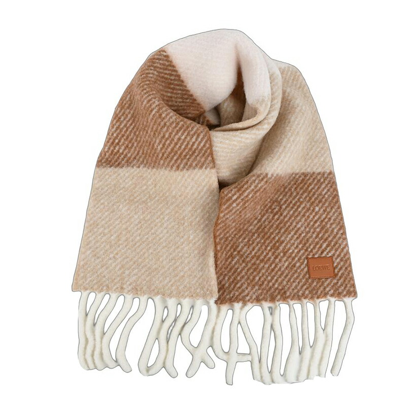 楽天市場】LOEWE ロエベ アナグラム スカーフ マフラー カシミヤ混