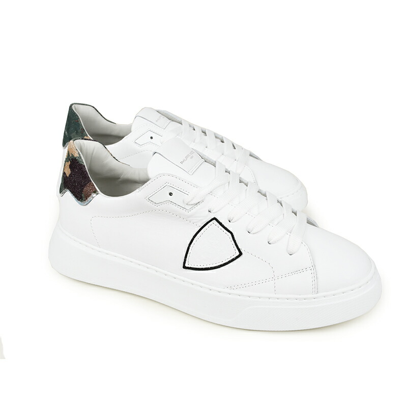 訳あり商いもの PHILIPPE MODEL PARIS フィリップひな形 メンズ TEMPLE LOW スニーカー 靴 イタリア共和国定め事品 BTLU VC12 新品