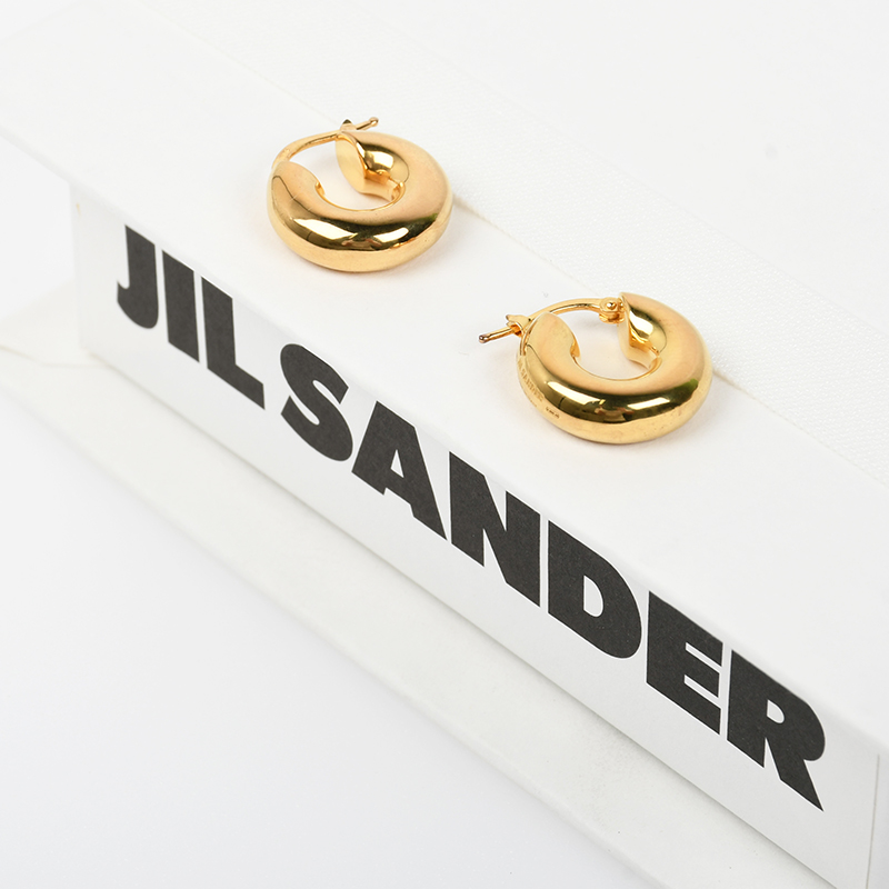 楽天市場】【訳あり商品】JIL SANDER ジルサンダー ゴールド フープ