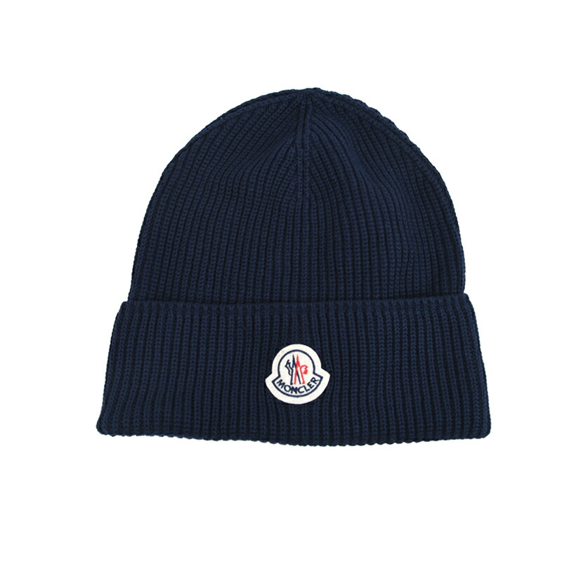 MONCLER モンク軌跡 ネイビーコットンニットキャップ鳥打ち帽 3B00044 M1367 イタリア共和国定め事品 新品