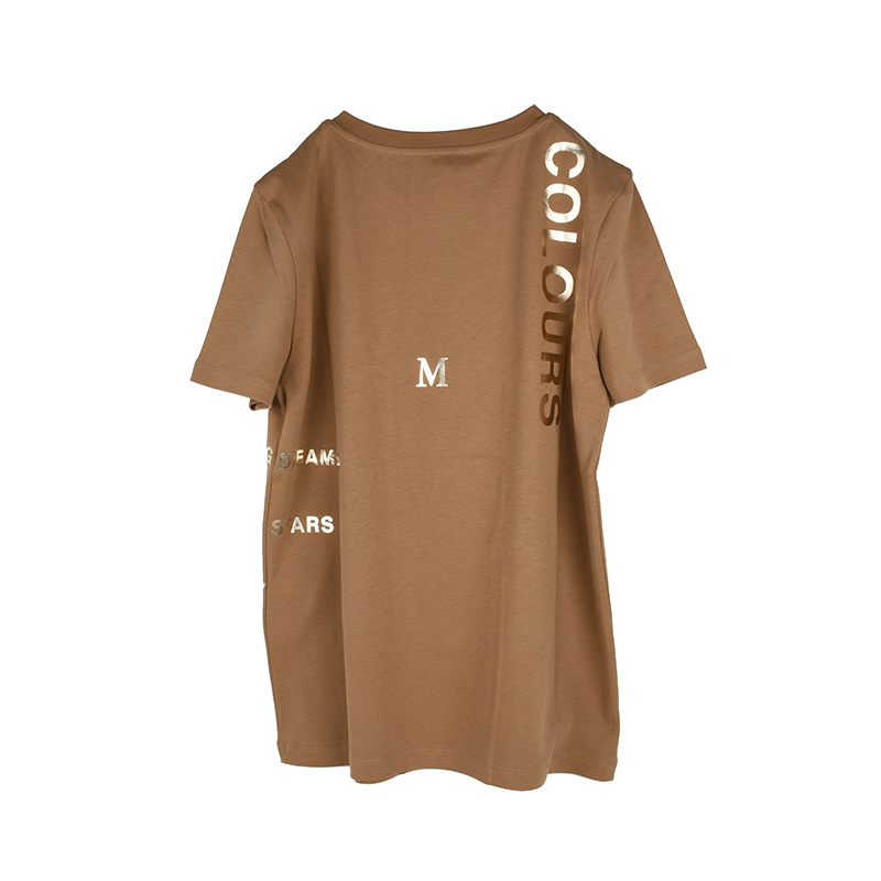 フルオーダー 【MaxMara マックスマーラ】ロゴプリント半袖Tシャツ（S