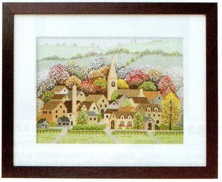 クロスステッチ　完成品　コッツウォルズの秋 楽天市場】RIOLISクロスステッチ刺繍キット No.1079 「Autumn