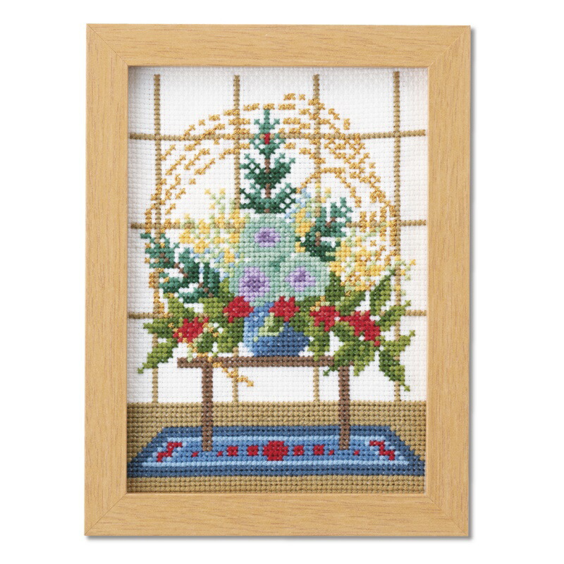 楽天市場】クロスステッチ 刺繍 キット 12ヶ月の小さな花風景 4