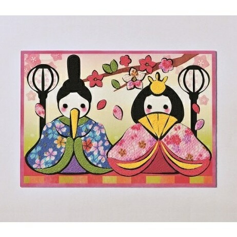 楽天市場】お雛様 キット 季節のかんたん貼り絵 ひなまつり TH-1