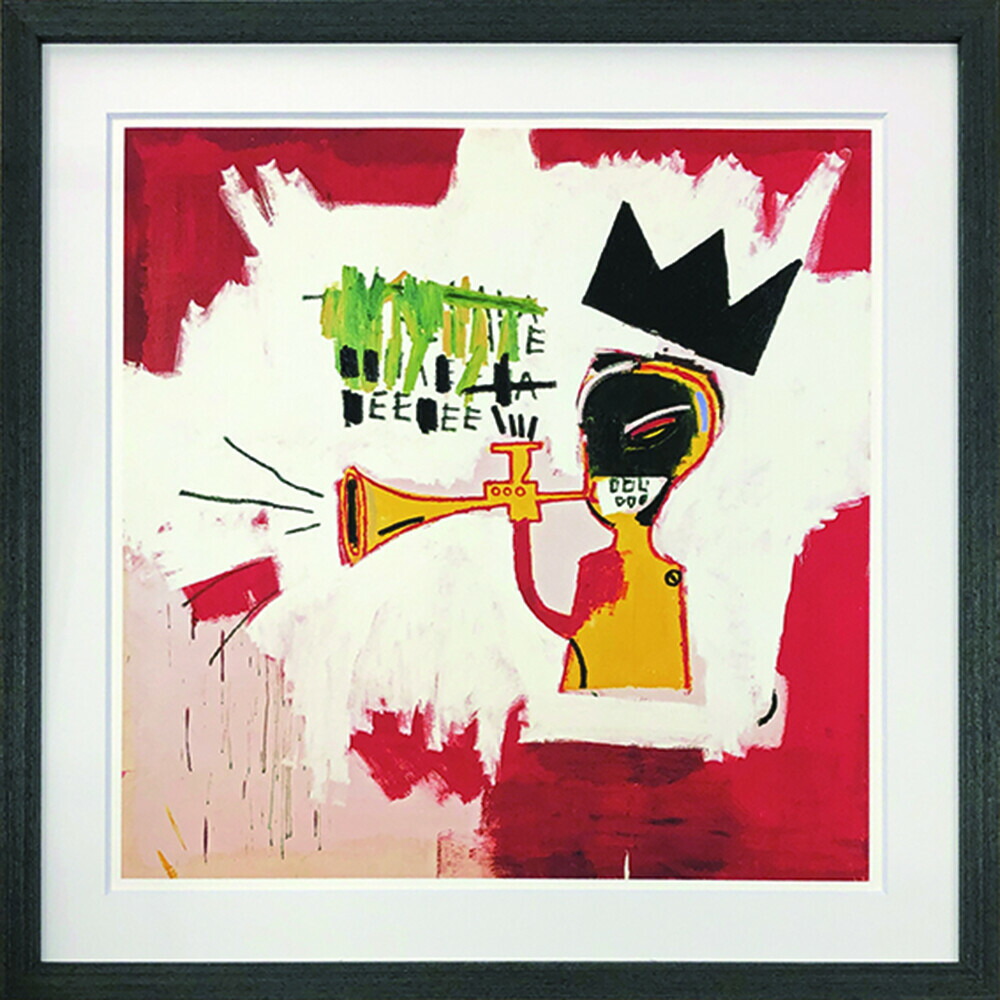 作物一こま バスキア Jean-Michel Basquiat Trumpet 1984 唐人笛 ジャン＝ミシェル・バスキア Basquiat Trumpet 1984 バスキア ズージャー バスキア 唐人笛 ミッドセンチュリー 受けが良い