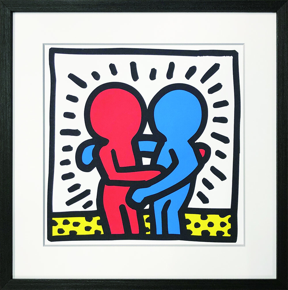 作物一こま キース・ヘリング Keith Haring Untitled Best Buddies キース・ヘリング 1980年月日 ニューヨーク州 作物 ポップアート キース・ヘリング ベストバディーズ 派手 キース・ヘリング 帆布作物 キース・ヘリング 作物一こま