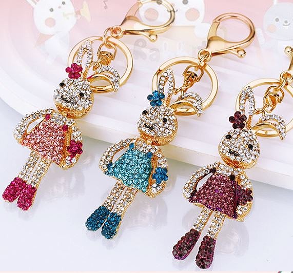 楽天市場】バッグチャーム キラキラ かわいい ウサギ うさぎ