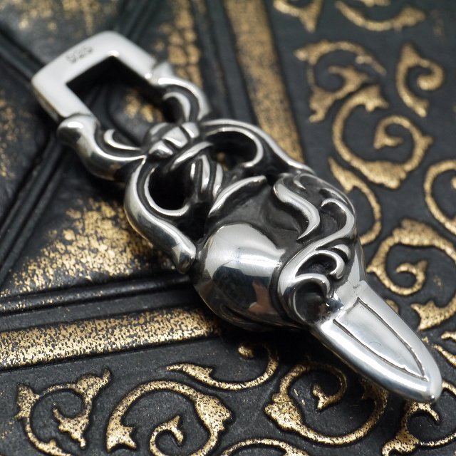 楽天市場】レザーブレイド ネックレス ボローチップ スクロール