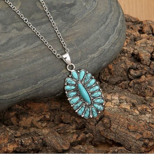 楽天市場】ターコイズ ネックレス/A -インディアン ジュエリー-【smtb