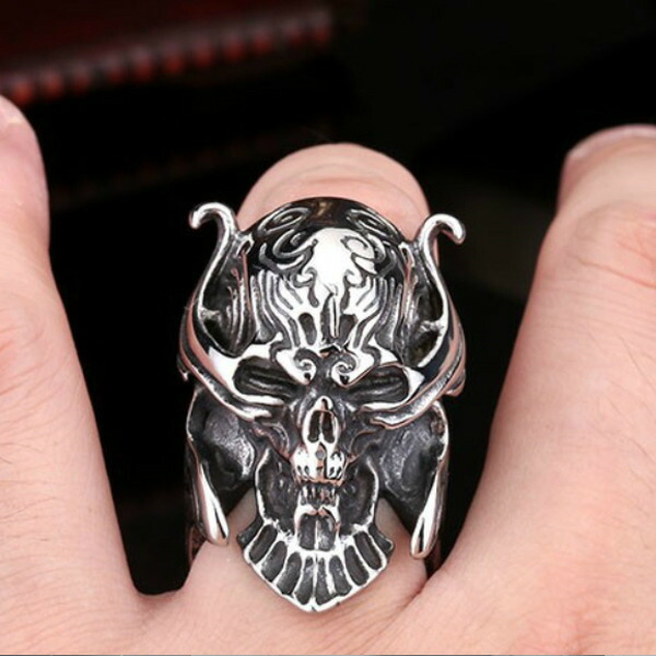 楽天市場】スカル リング メンズ シルバーリング スカルリング 指輪