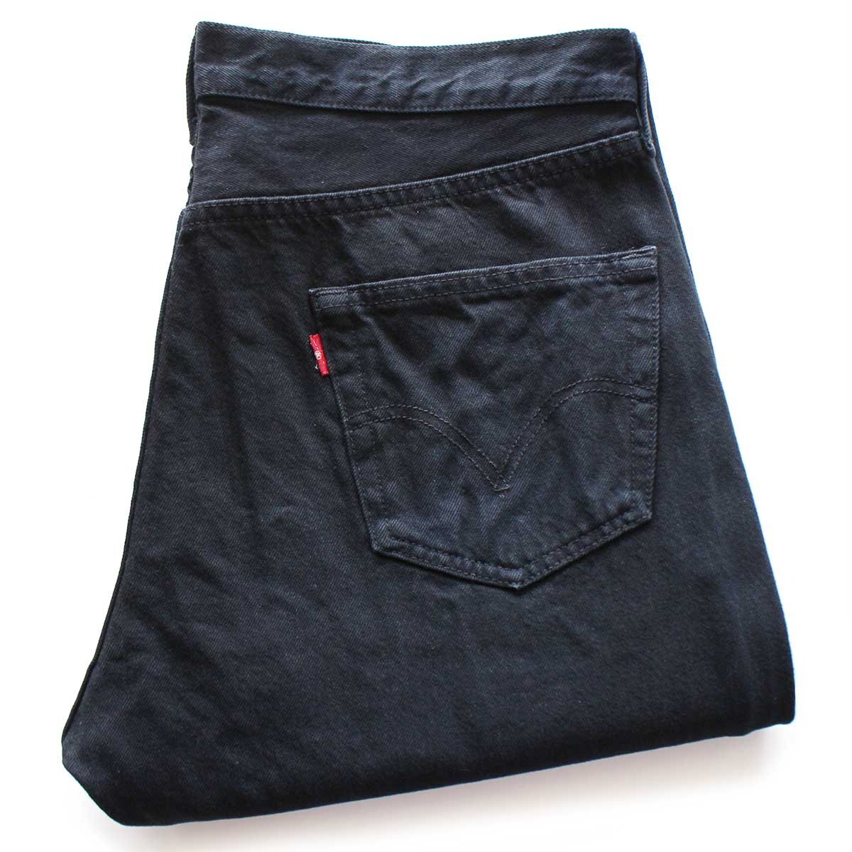 Levi\'sリーバイス 501 後染め ブラック デニムパンツ W36 L30★SDP3979【中古】