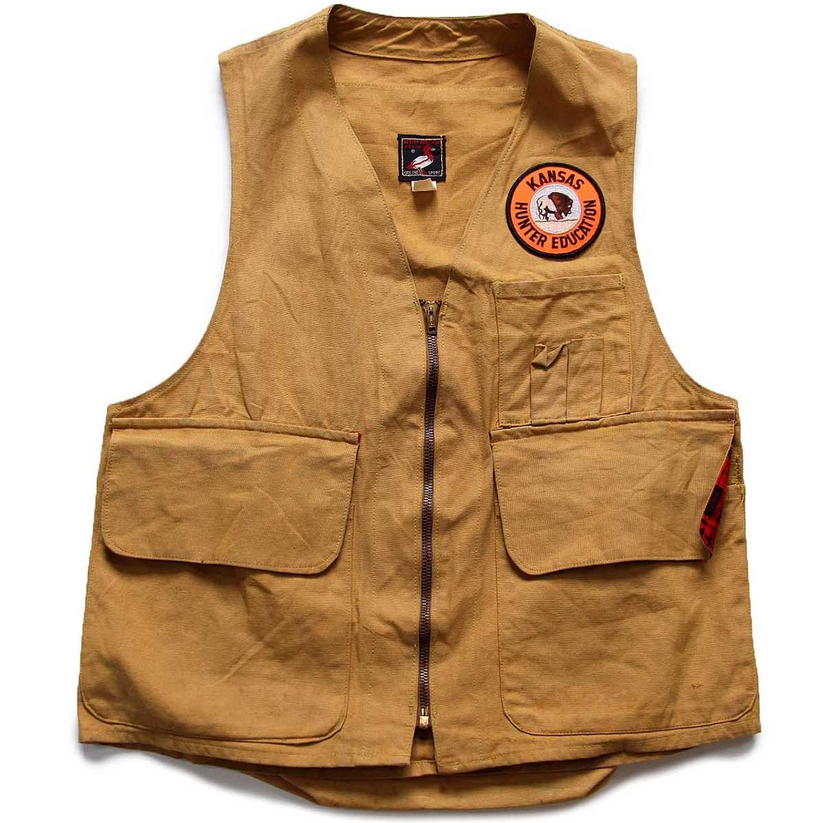 50s RED HEAD ハンティングベスト 背面針刺し付き ヴィンテージ 50s RED HEAD ハンティングベスト 背面針刺し付き ヴィンテージ