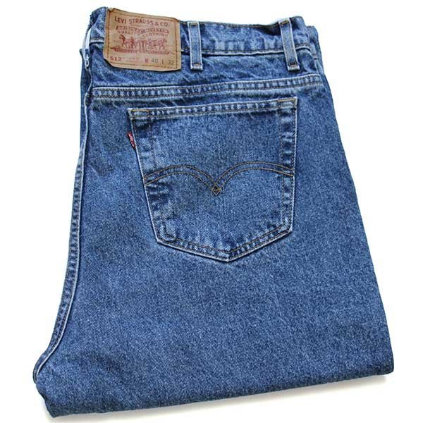 90s カナダ製 Levi\'sリーバイス 512 デニムパンツ W40 L32★18【中古】