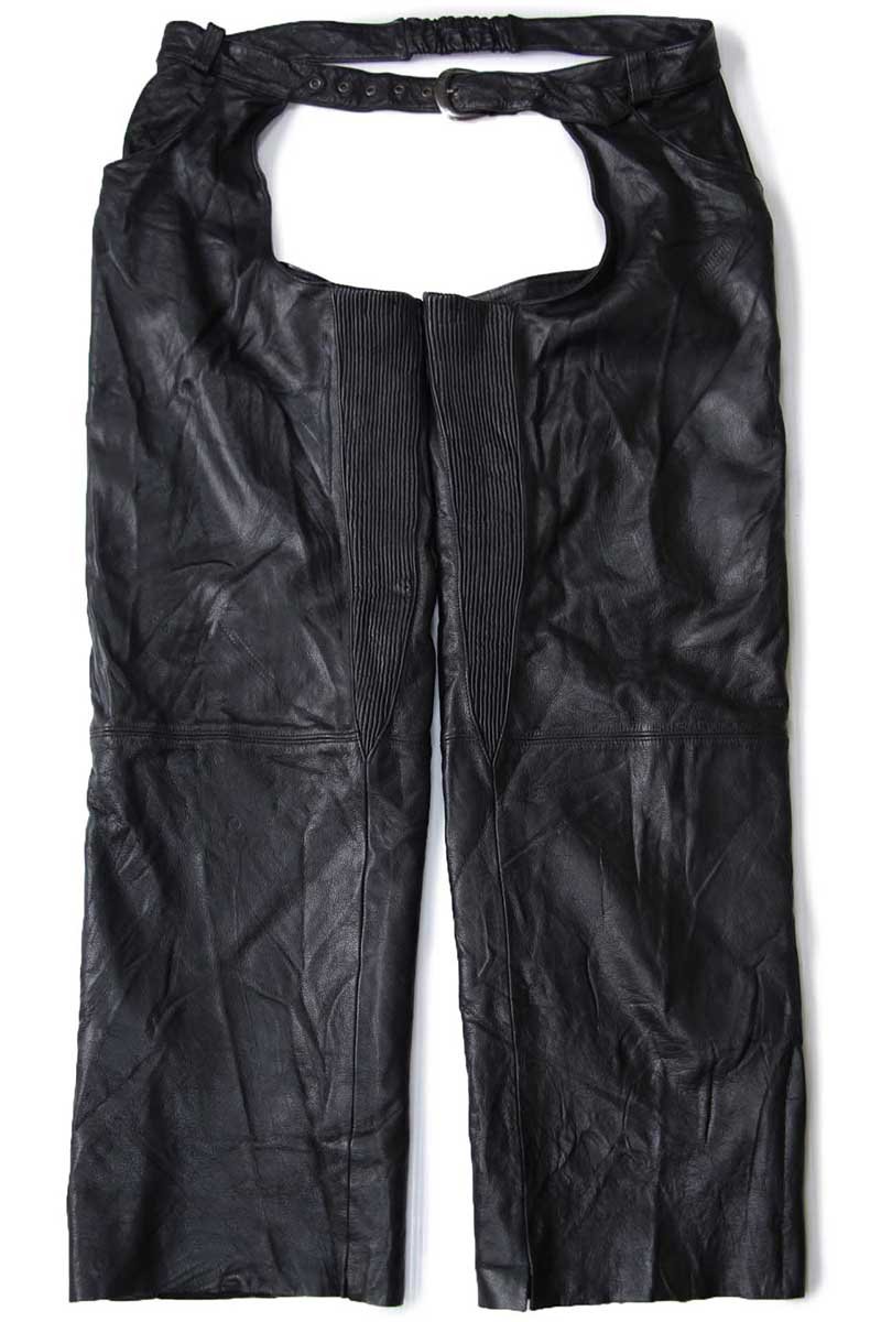 HARLEY-DAVIDSON ハーレー ダビッドソン レザーチャップス 黒【中古】｜Used Clothing Sixpacjoe