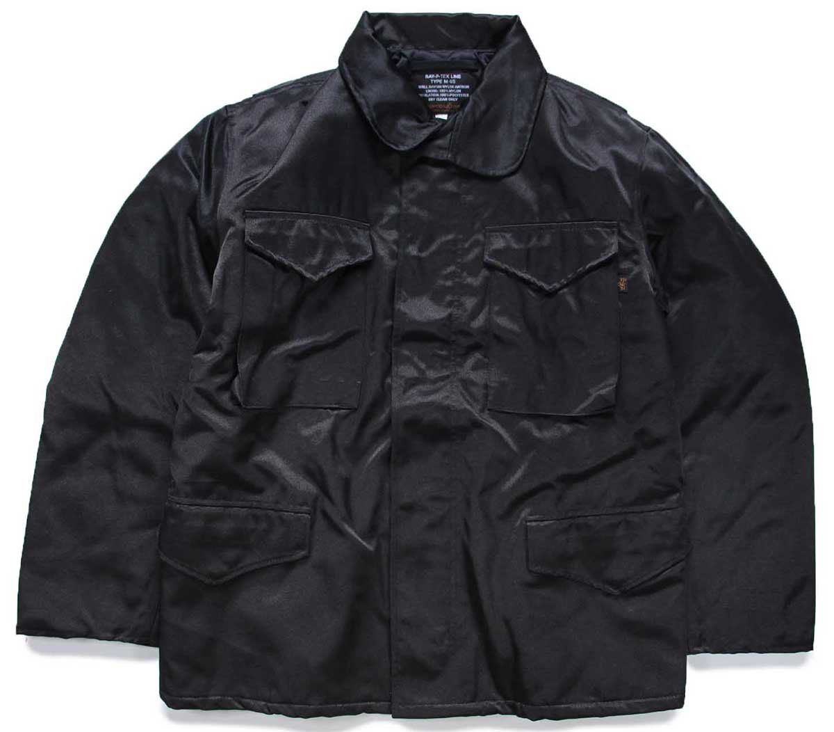 <br>デッドストック★90s USA製 CONCORD ALPHA アルファ M-65タイプ キルティングライナー RAY-P-TEX フィールドジャケット 黒 M【中古】