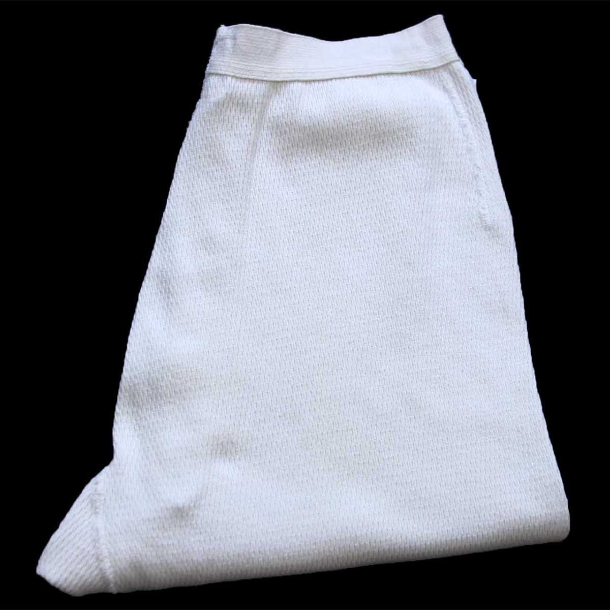 00s 米軍 ドロワーズ コットン サーマルパンツ ナチュラル L【中古】