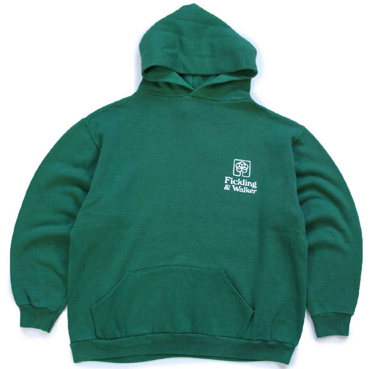 80s USA製 RUSSELLラッセル Fickling & Walker スウェットパーカー 緑 XL★フーディー【中古】 6,460円