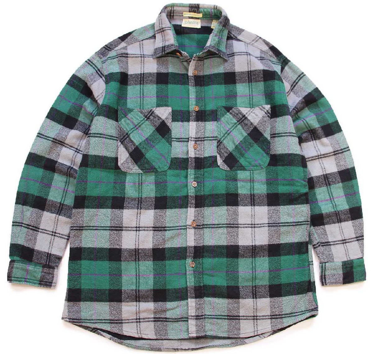 80s ポルトガル製 JCPenney STJOHN'SBAY×BIGMACビッグマック チェック コットン フランネルシャツ XL【中古】 11,700円