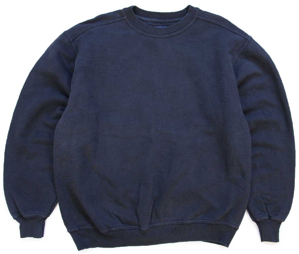 90s メキシコ製 PLUMA BY RUSSELLラッセル 無地 スウェット 濃紺 L★ブランク【中古】