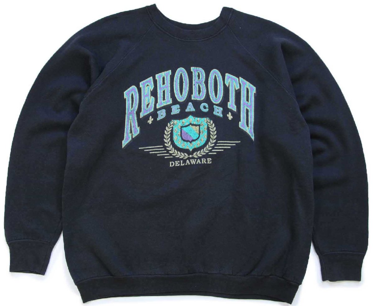 \u003cBR\u003e90s USA製 REHOBOTH BEACH DELAWARE 汗水 黒 XL【中古】