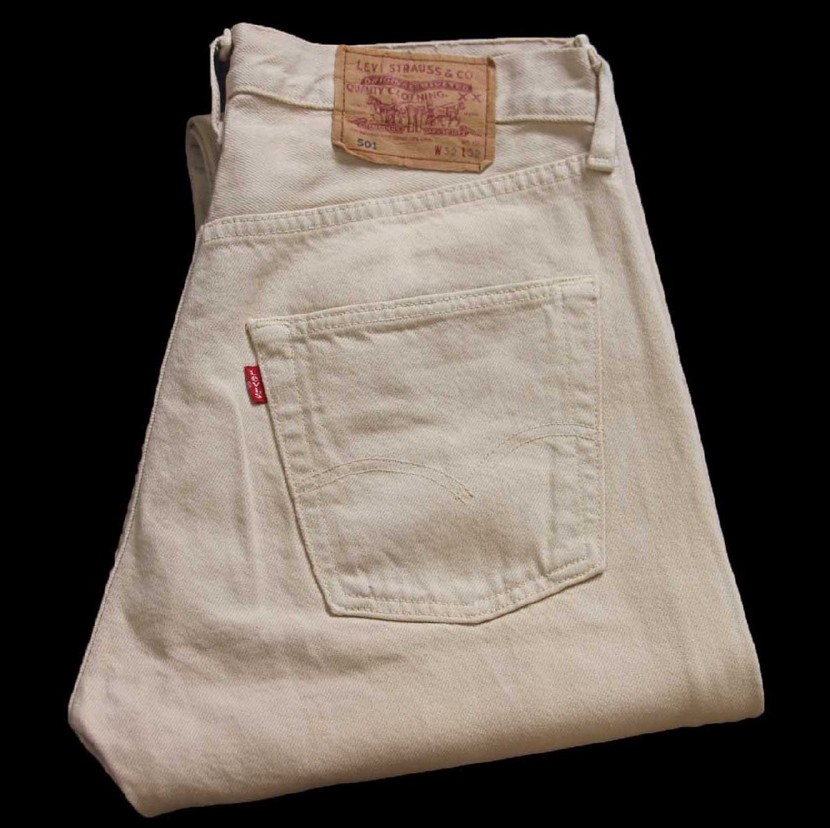 \u003cBR\u003e90s Levi\u0027sリーヴァイズジーンズ 501 色合いジーンズズボン下 カーキ W32 L32★ユーロ【中古】