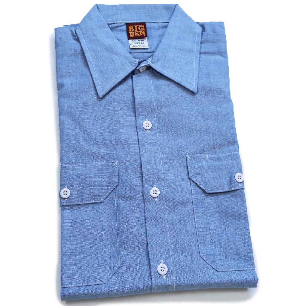 デッドストック★80s USA製 BIG BEN シャンブレーシャツ M-R★A Wranglerラングラー【中古】｜Used Clothing Sixpacjoe