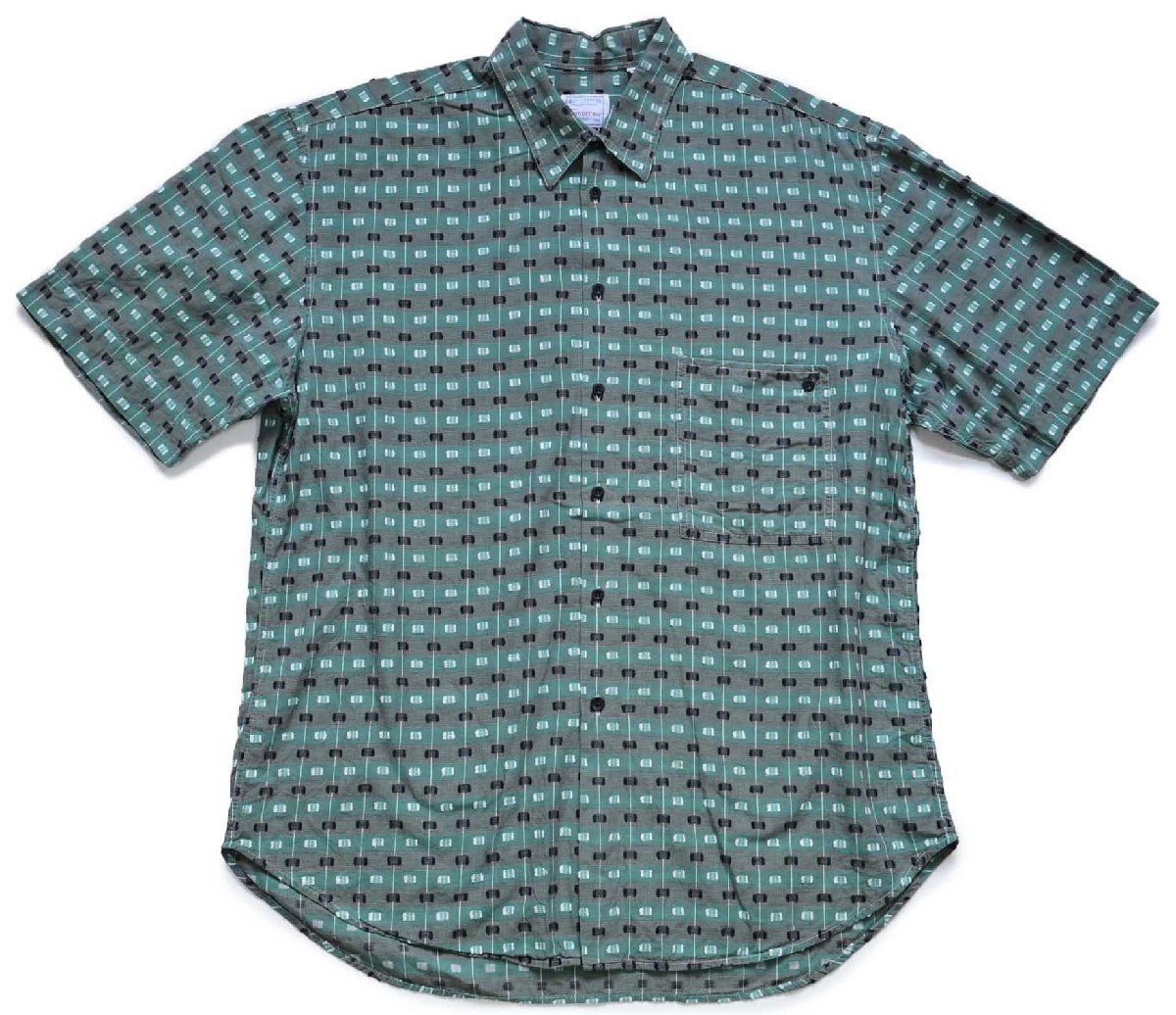 90s Tomorrow OF NEW YORK 織り柄 半袖 コットンシャツ XL【中古】|Used Clothing Sixpacjoe
