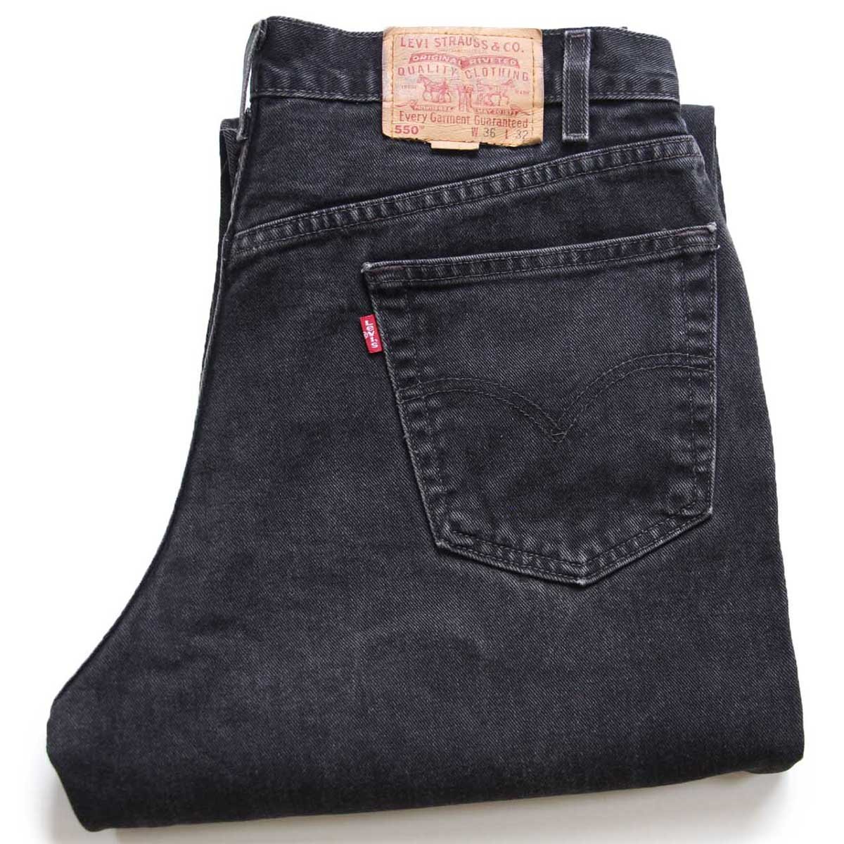 00s メキシコ製 Levi'sリーバイス 550 ブラック デニムパンツ W36 L32【中古】｜Used Clothing Sixpacjoe