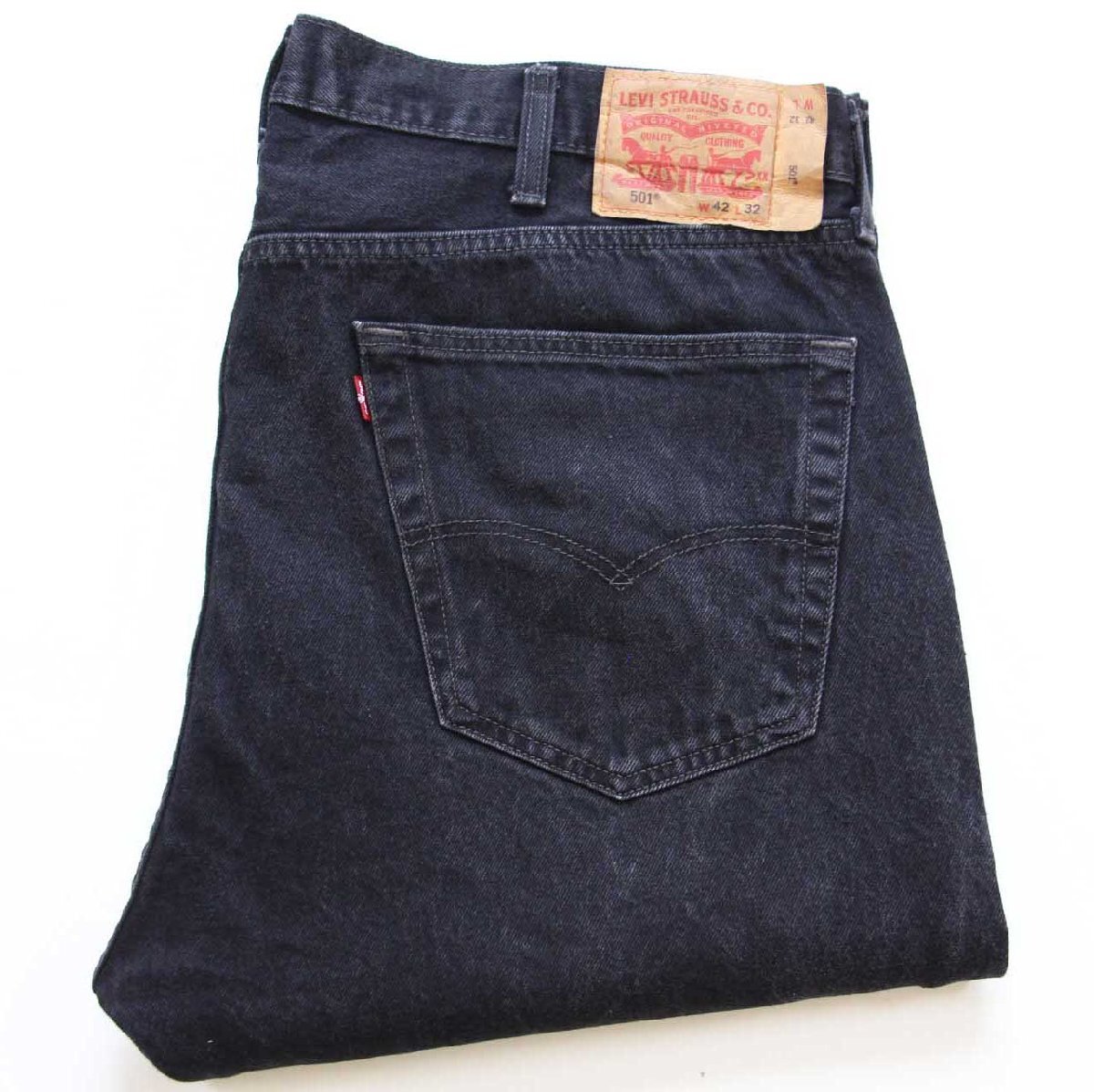 Levi'sリーバイス 501 ブラック デニムパンツ W42 L32★SDP4154【中古】
