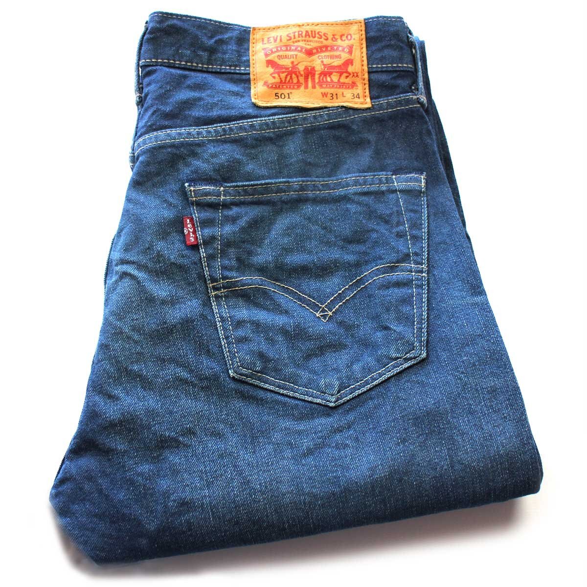 トルコ製 Levi'sリーバイス 501 USED加工 デニムパンツ W31 L34★SDP4248 ユーロ 【中古】
