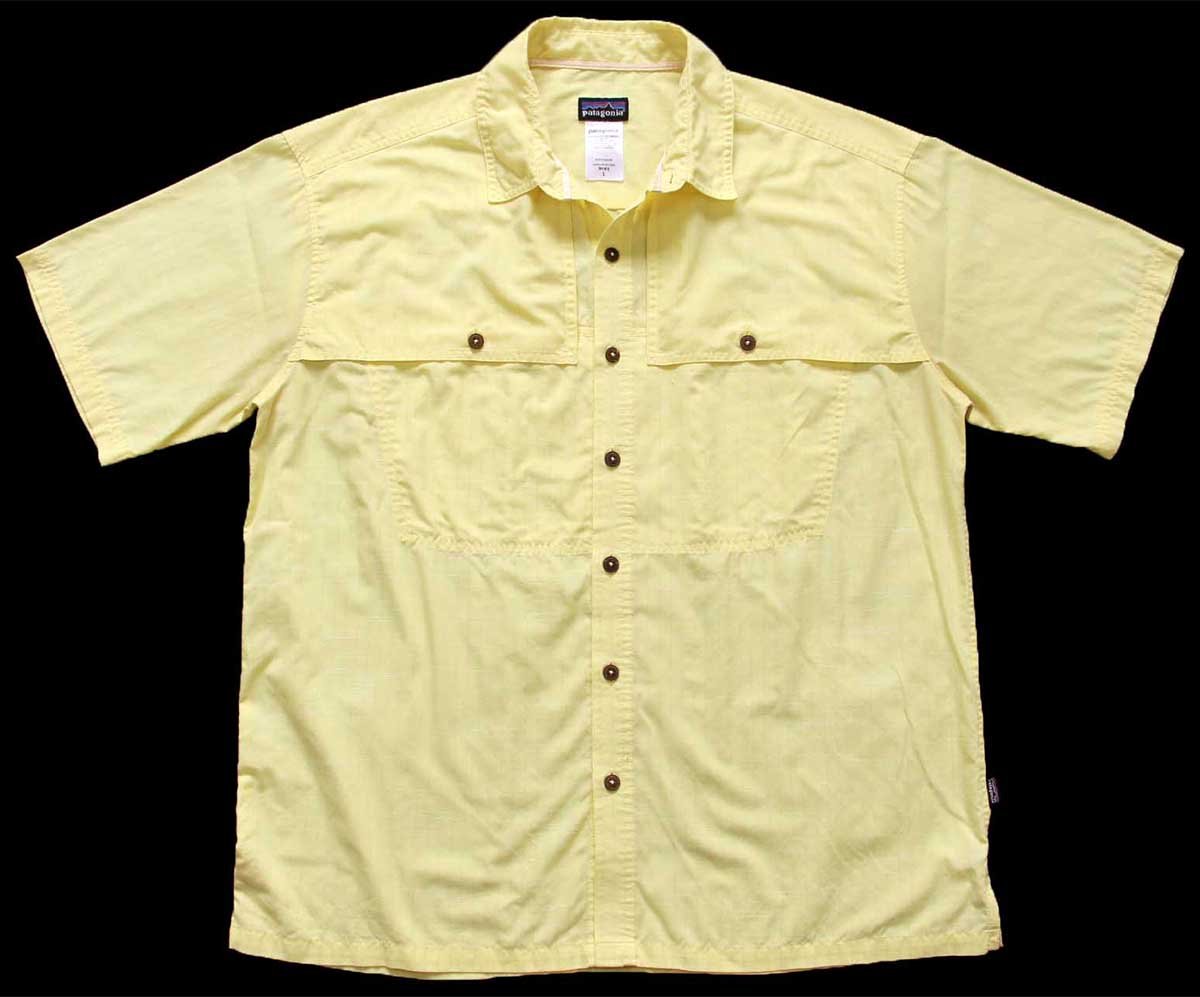 楽天市場】00年製 patagonia A/C Print Shirt 薄青 XL 00s