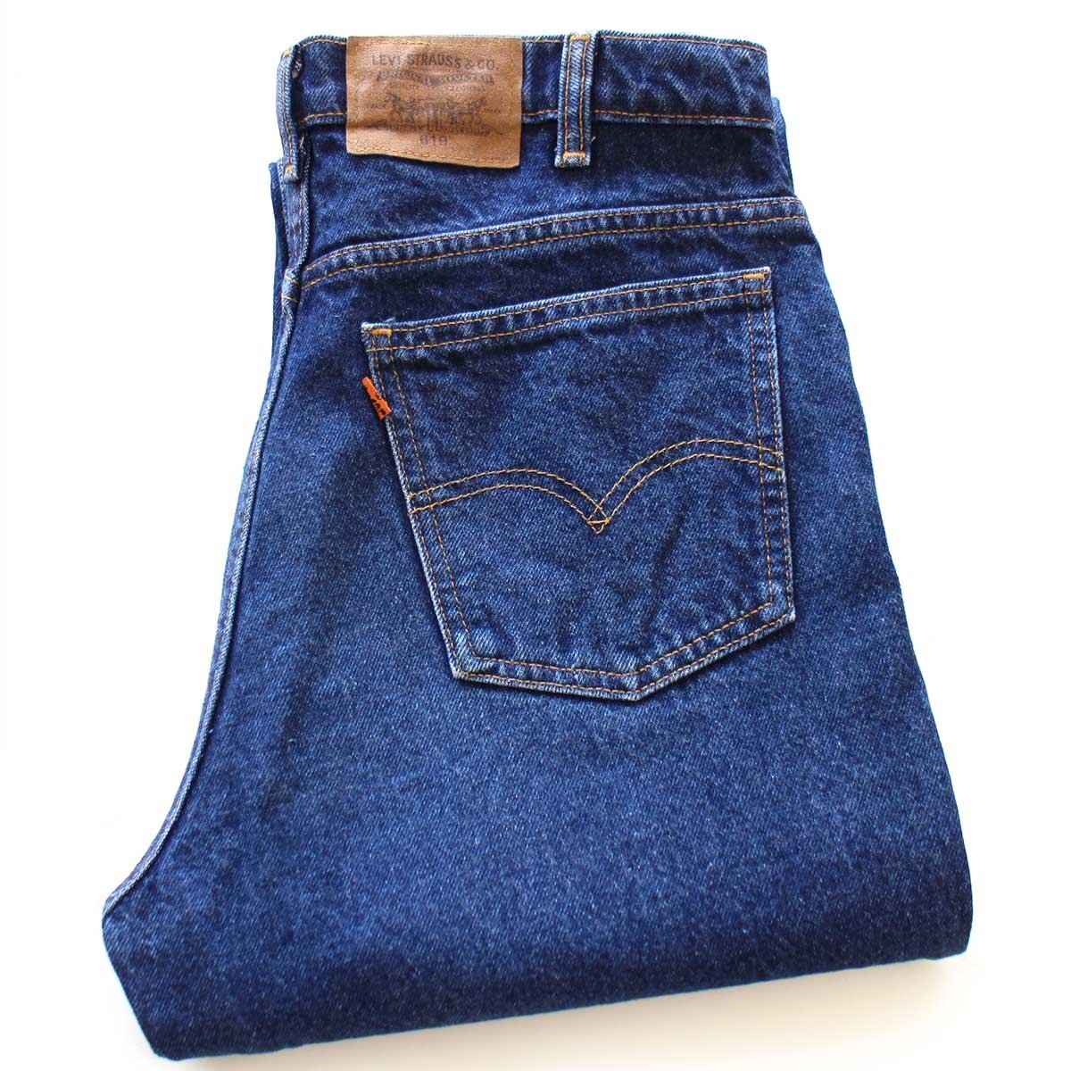 90s カナダ製 Levi'sリーバイス 619 デニムパンツ W34 L34★SDP4315【中古】