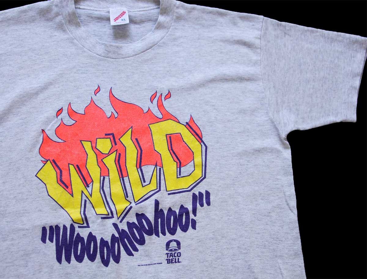 v*Ｙ様 90s USA製ヴィンテージTACOBELL シングルステッチ　タコベ 古着 90s TACOBELL タコベル タコス ファストフード 企業 チワワ