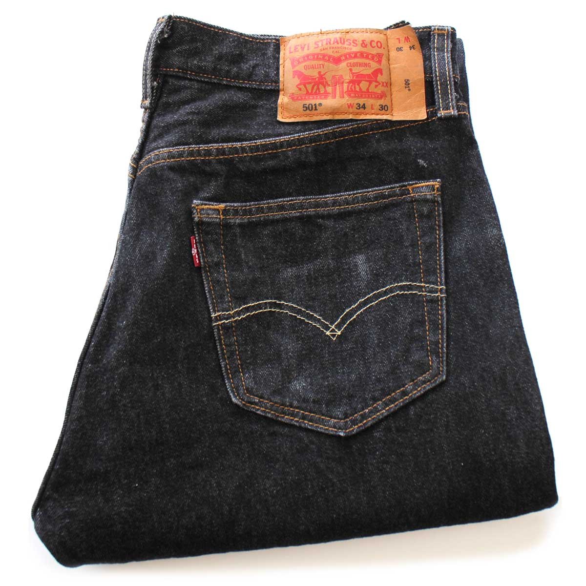 Levi's 501 ストレートデニム サルファブラックW34 メキシコ 後染め Levi's 501 ストレートデニム サルファブラックW34 メキシコ 後染め