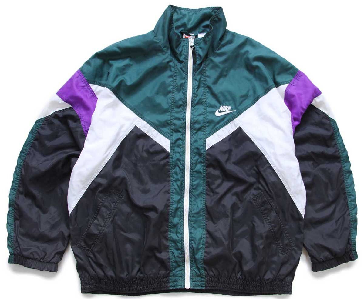 NIKE / ナイキ 80s 紺タグ 切替 ウィンドブレーカー ナイロン