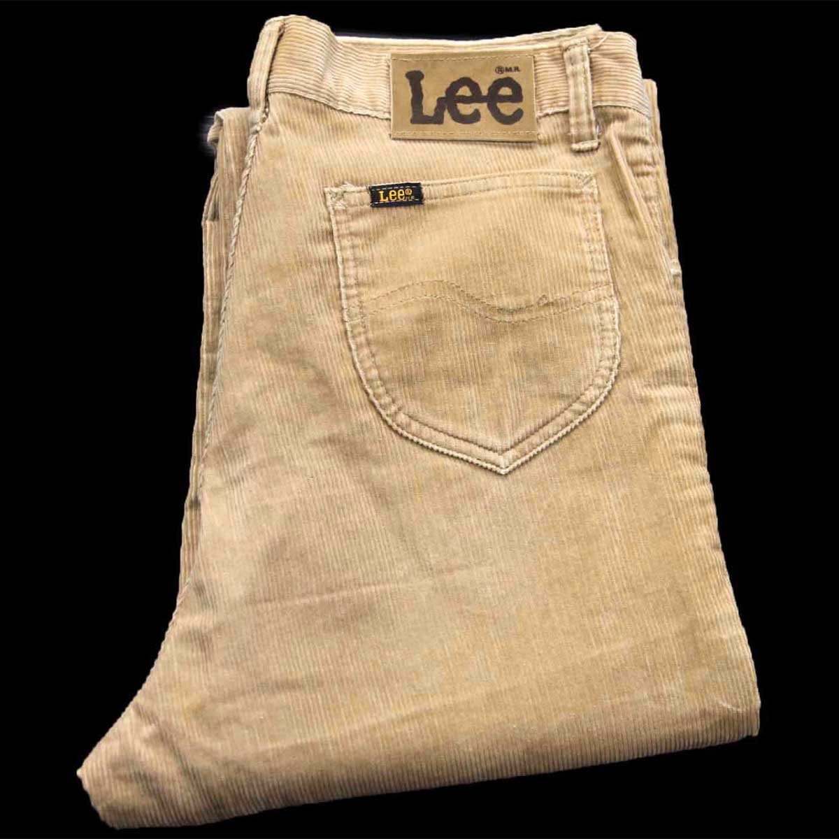 80s Leeリー コーデュロイパンツ 茶 W33【中古】