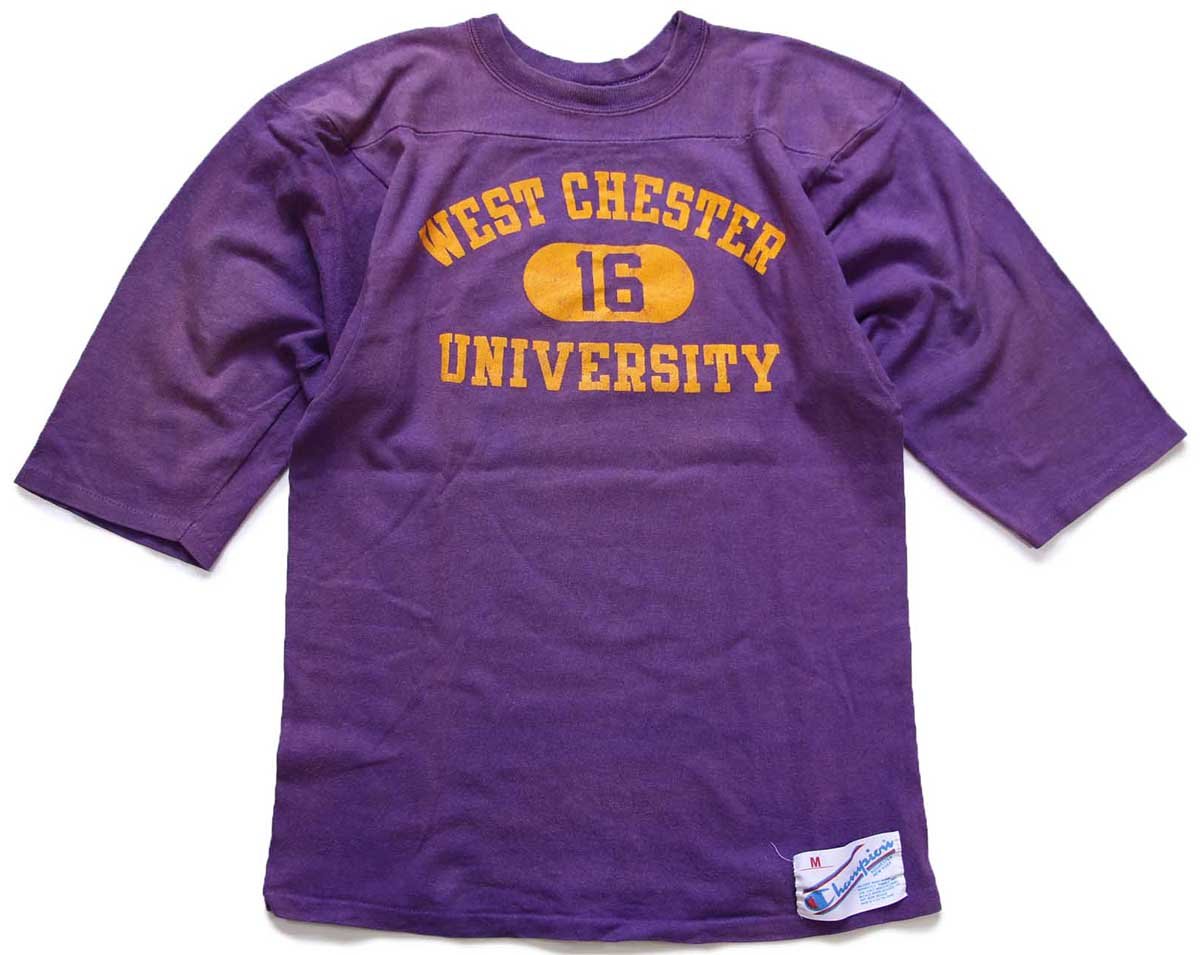 楽天市場】70s USA製 Champion 7分袖 無地 フットボール Tシャツ S